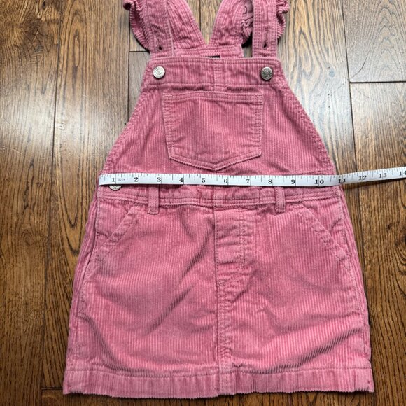 GAP Toddler Pink Corduroy Skirtall Dress 3T Adjustable Ruffle Straps Pockets - Picture 11 of 11
